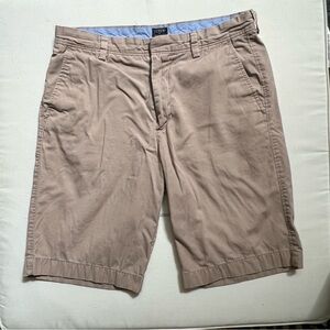J Crew Factory Mens Khaki Tan Riverside Shorts Size 32 Waist